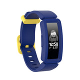 Blue/Yellow Plain Silicone Fitbit Ace 2 Strap/Fitbit Ace 2 Band