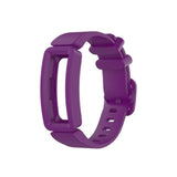 Dark Purple Plain Silicone Fitbit Ace 2 Strap/Fitbit Ace 2 Band