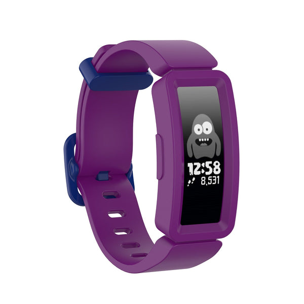 Dark Purple/Blue Plain Silicone Fitbit Ace 2 Strap/Fitbit Ace 2 Band