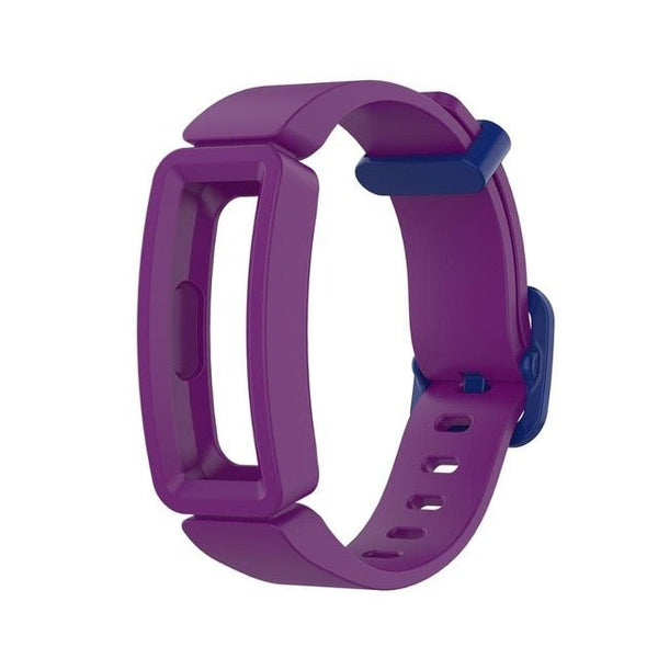 Dark Purple/Blue Plain Silicone Fitbit Ace 2 Strap/Fitbit Ace 2 Band