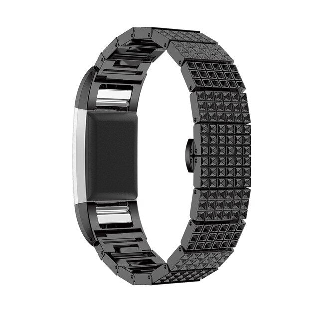 Fitbit Charge 2 Strap | Elegant Steel Strap/Band | 4 Colours Available