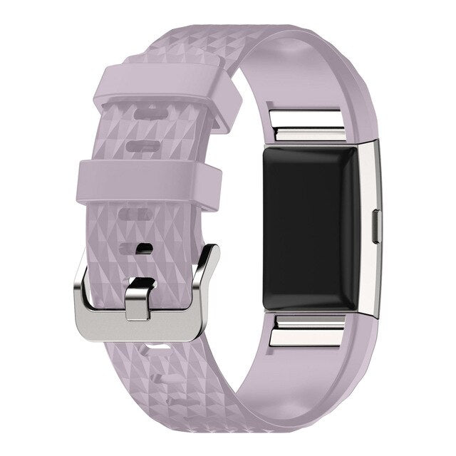 Fitbit Charge 2 Strap | Grained Silicone Strap/Band | 11 Colours Available