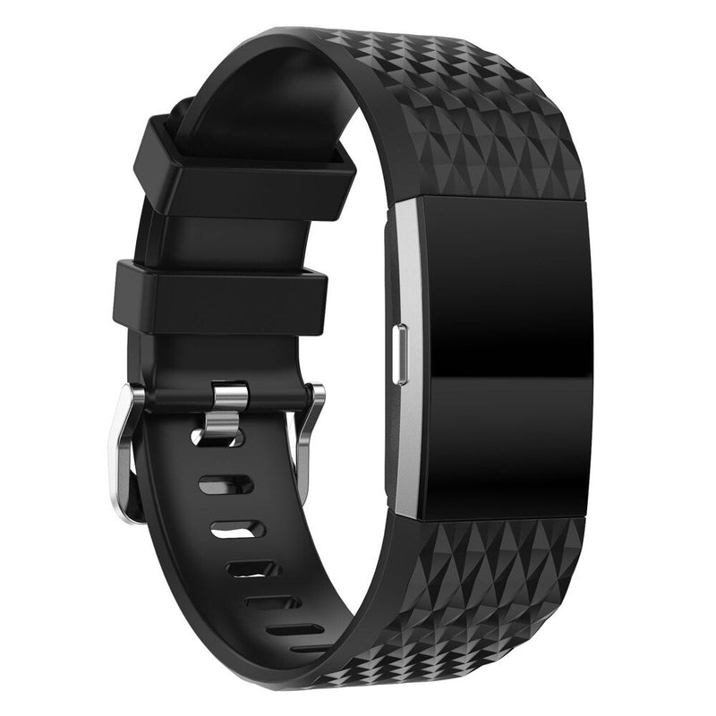 Fitbit Charge 2 Strap | Grained Silicone Strap/Band | 11 Colours Available