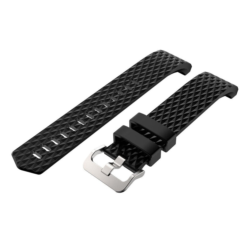 Fitbit Charge 2 Strap | Grained Silicone Strap/Band | 11 Colours Available