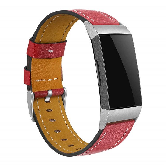 Fitbit Charge 3 Strap | Fitbit Charge 4 Strap | Stitched Leather Strap/Band | 17 Colours Available