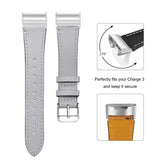 Fitbit Charge 3 Strap | Fitbit Charge 4 Strap | Stitched Leather Strap/Band | 17 Colours Available