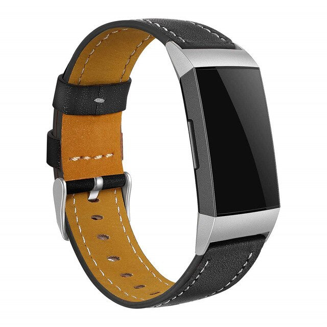 Fitbit Charge 3 Strap | Fitbit Charge 4 Strap | Stitched Leather Strap/Band | 17 Colours Available