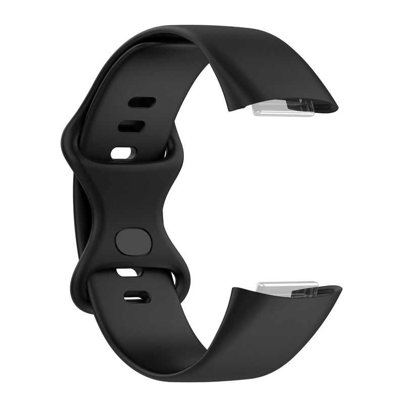 Fitbit Charge 5 Strap | Fitbit Charge 6 Strap | Black Silicone Strap/Band