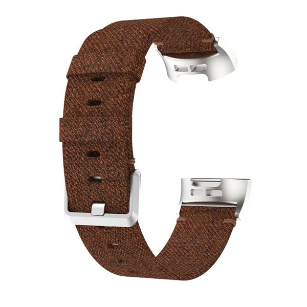 Fitbit Charge 5 Strap | Fitbit Charge 6 Strap | Brown Woven Canvas Strap/Band