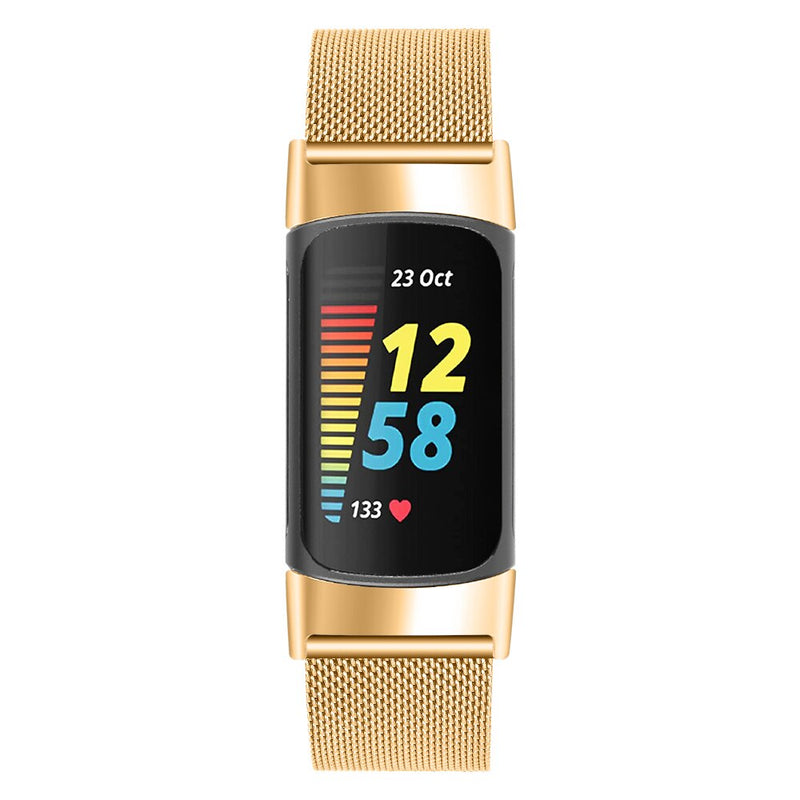 Fitbit Charge 5 Strap | Fitbit Charge 6 Strap | Gold Milanese Strap/Band