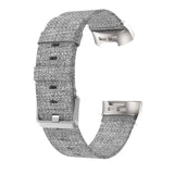 Fitbit Charge 5 Strap | Fitbit Charge 6 Strap | Grey Woven Canvas Strap/Band