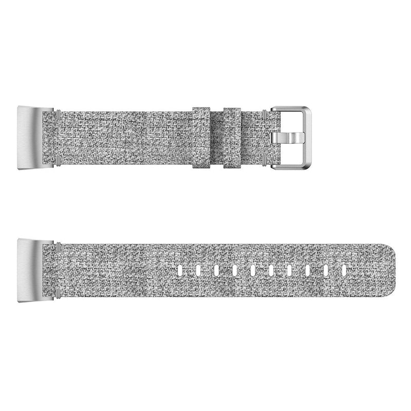 Fitbit Charge 5 Strap | Fitbit Charge 6 Strap | Grey Woven Canvas Strap/Band