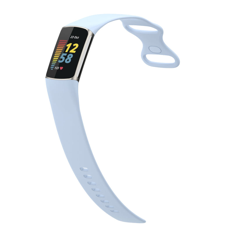 Fitbit Charge 5 Strap | Fitbit Charge 6 Strap | Light Blue Silicone Strap/Band