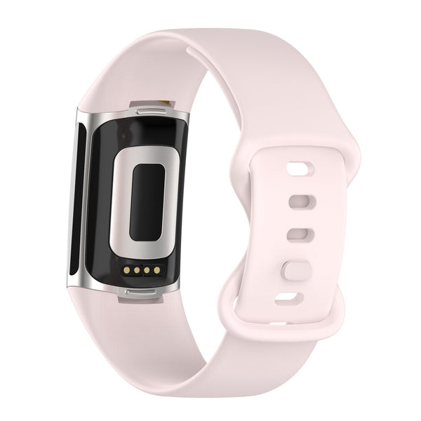 Fitbit Charge 5 Strap | Fitbit Charge 6 Strap | Light Pink Silicone Strap/Band