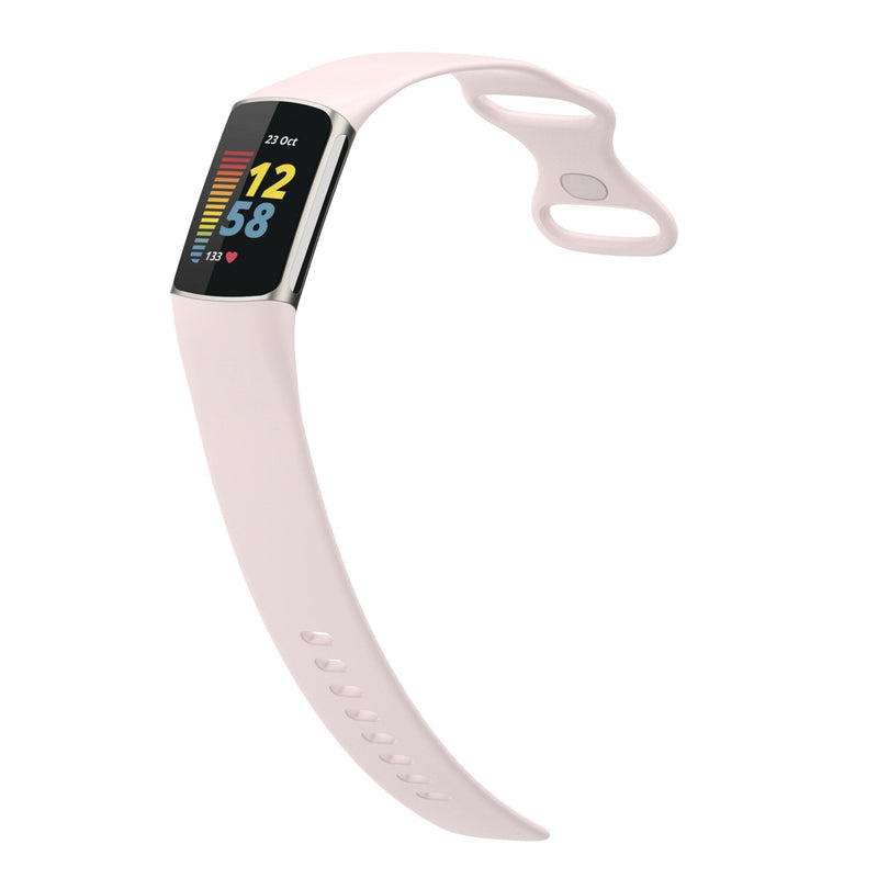 Fitbit Charge 5 Strap | Fitbit Charge 6 Strap | Light Pink Silicone Strap/Band