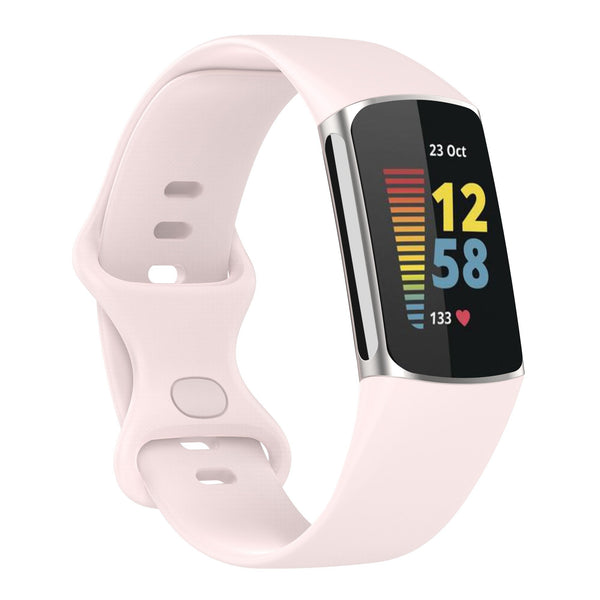 Fitbit Charge 5 Strap | Fitbit Charge 6 Strap | Light Pink Silicone Strap/Band