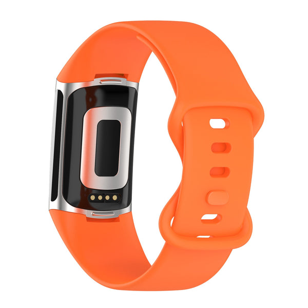 Fitbit Charge 5 Strap | Fitbit Charge 6 Strap | Orange Silicone Strap/Band