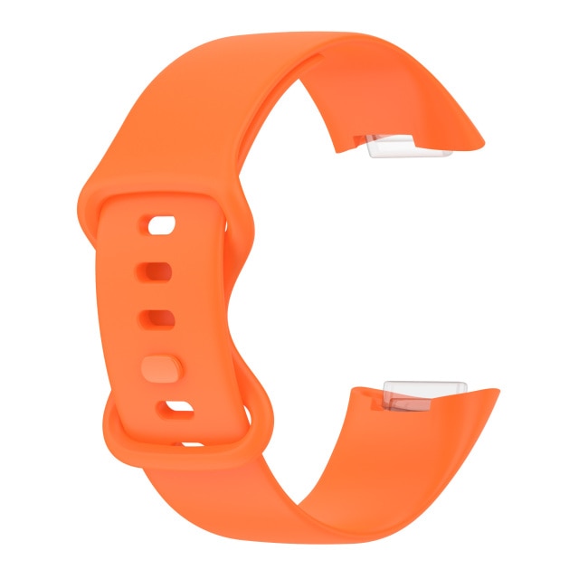 Fitbit Charge 5 Strap | Fitbit Charge 6 Strap | Orange Silicone Strap/Band