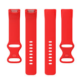 Fitbit Charge 5 Strap | Fitbit Charge 6 Strap | Red Silicone Strap/Band