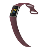 Fitbit Charge 5 Strap | Fitbit Charge 6 Strap | Red Wine Silicone Strap/Band