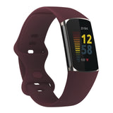 Fitbit Charge 5 Strap | Fitbit Charge 6 Strap | Red Wine Silicone Strap/Band