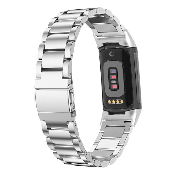 Fitbit Charge 5 Strap | Fitbit Charge 6 Strap | Silver Classic Steel Strap/Band