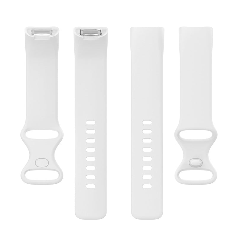 Fitbit Charge 5 Strap | Fitbit Charge 6 Strap | White Silicone Strap/Band