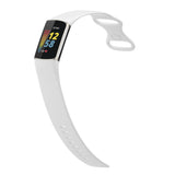 Fitbit Charge 5 Strap | Fitbit Charge 6 Strap | White Silicone Strap/Band