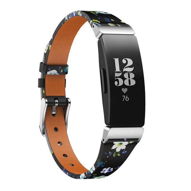 Fitbit Inspire Strap | Fitbit Inspire HR Strap | Fitbit Inspire 2 Strap | Floral Leather Strap/Band | 5 Colours Available