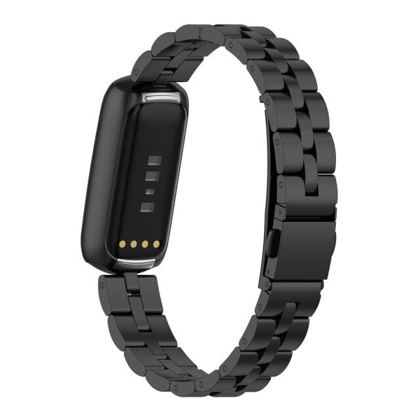 Fitbit Luxe Strap | Classic Steel Strap | Black