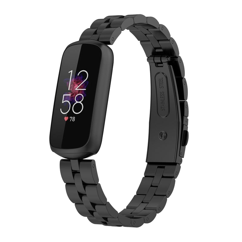 Fitbit Luxe Strap | Classic Steel Strap | Black