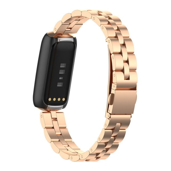 Fitbit Luxe Strap | Classic Steel Strap | Rose Gold