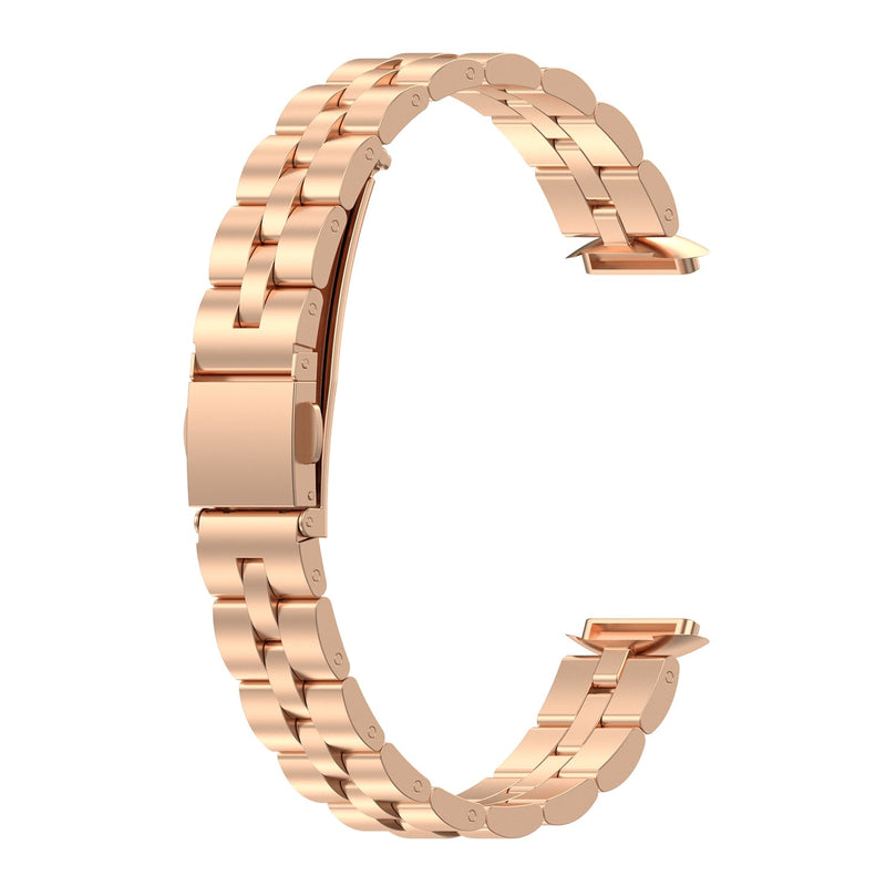 Fitbit Luxe Strap | Classic Steel Strap | Rose Gold