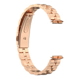 Fitbit Luxe Strap | Classic Steel Strap | Rose Gold