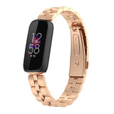 Fitbit Luxe Strap | Classic Steel Strap | Rose Gold