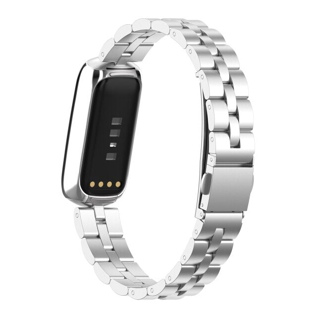 Fitbit Luxe Strap | Classic Steel Strap | Silver