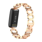 Fitbit Luxe Strap | Glamorous Steel Strap | Rose Gold