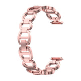 Fitbit Luxe Strap | Glamorous Steel Strap | Rose Pink