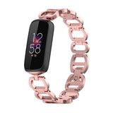 Fitbit Luxe Strap | Glamorous Steel Strap | Rose Pink