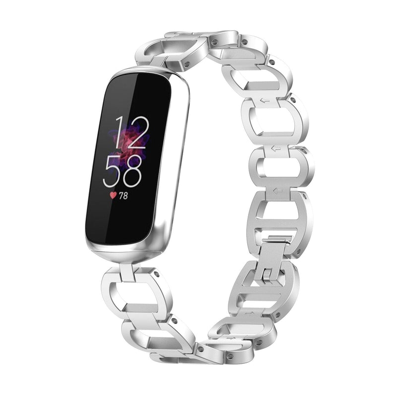 Fitbit Luxe Strap | Glamorous Steel Strap | Silver