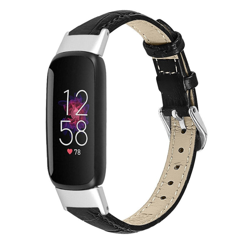 Fitbit Luxe Strap | Premium Leather Strap | Black