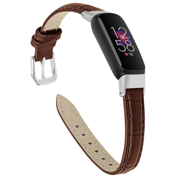 Fitbit Luxe Strap | Premium Leather Strap | Brown