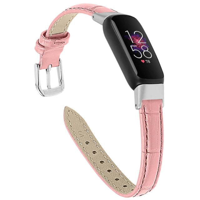 Fitbit Luxe Strap | Premium Leather Strap | Pink