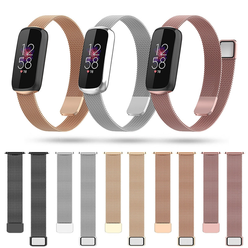 Fitbit Luxe Strap | Premium Milanese Strap | Rose Pink