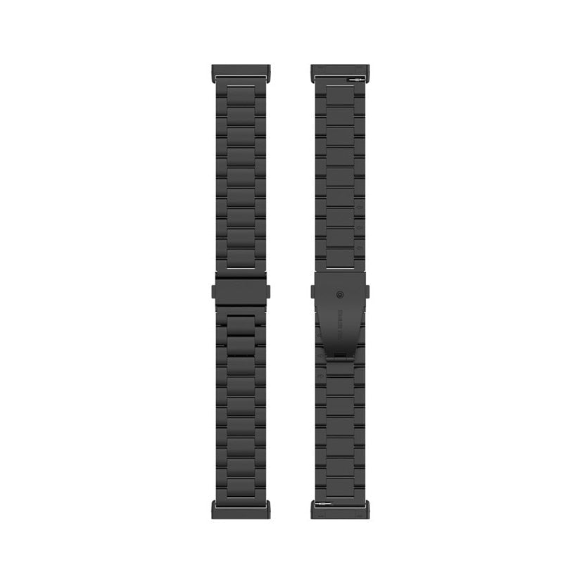 Fitbit Sense 2 Strap | Fitbit Versa 4 Strap | Black Metal Fitbit Strap