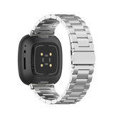 Fitbit Sense 2 Strap | Fitbit Versa 4 Strap | Silver Metal Fitbit Strap