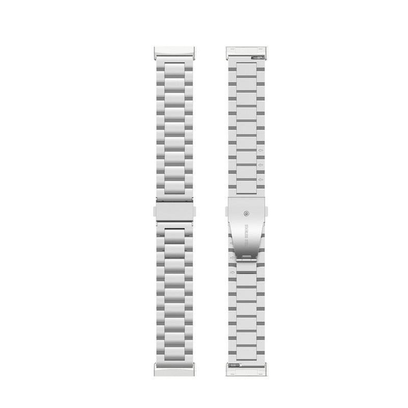 Fitbit Sense 2 Strap | Fitbit Versa 4 Strap | Silver Metal Fitbit Strap