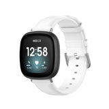 Fitbit Sense 2 Strap | Fitbit Versa 4 Strap | White Premium Leather Fitbit Strap