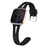 Fitbit Versa Strap | Fitbit Versa 2 Strap | Fitbit Versa Lite Strap | Narrow Plain Silicone Strap/Band (Ventilated) | 8 Colours Available