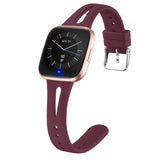 Fitbit Versa Strap | Fitbit Versa 2 Strap | Fitbit Versa Lite Strap | Narrow Plain Silicone Strap/Band (Ventilated) | 8 Colours Available